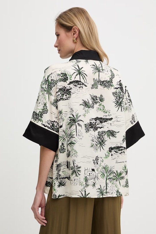 Oblečení Karl Lagerfeld košile dámská z viskózy B2W11016 béžová