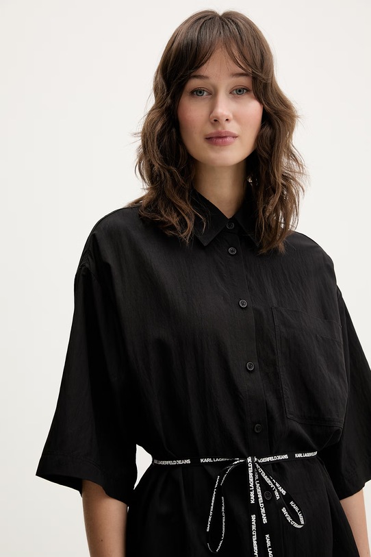 Košulja Karl Lagerfeld Jeans crna B2W11022