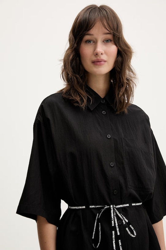 Košulja Karl Lagerfeld Jeans crna B2W11022