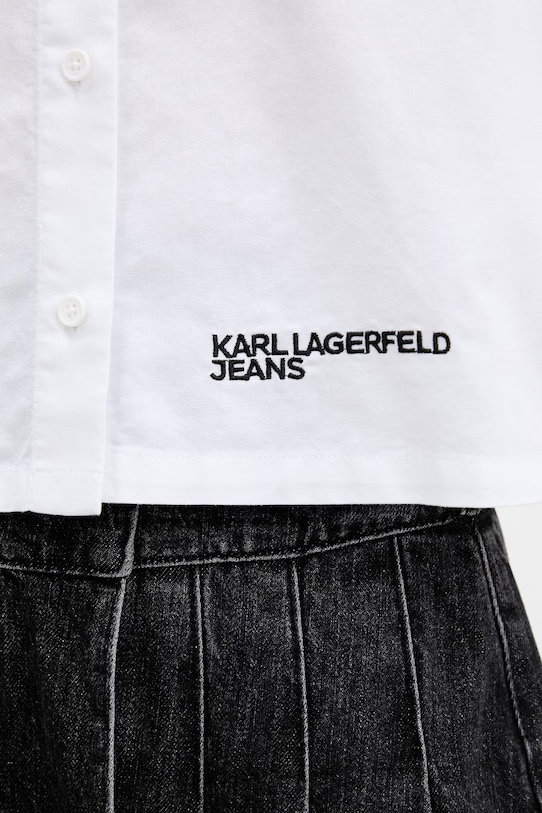 Karl Lagerfeld Jeans košeľa dámska bavlnená B2W11043 biela