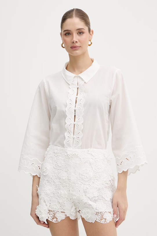 Bardot koszula damska bawełniana beżowy 60378TB