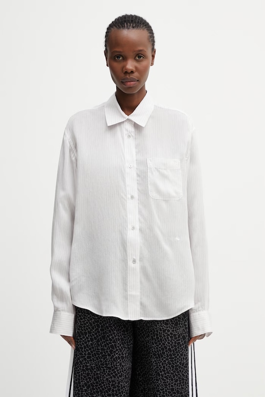 Our Legacy Forever koszula damska z jedwabiem biały W2262FMS