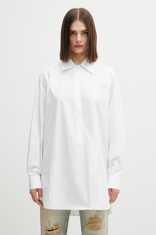 Our Legacy koszula bawełniana Wave gładkie biały W2262WFW