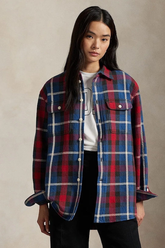 Polo Ralph Lauren koszula damska bawełniana 211941502 multicolor