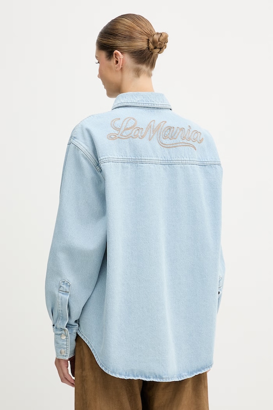 Odzież La Mania koszula damska bawełniana CASSIDY LM.CASSIDY niebieski