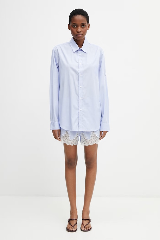 Martine Rose Classic koszula bawełniana damska niebieski 401WS36531