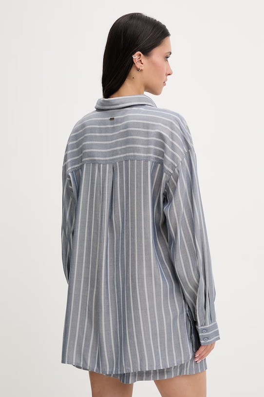 Oblečenie Rip Curl košeľa dámska z viskózy BEACH DAYS PINSTRIPE 072WSH modrá