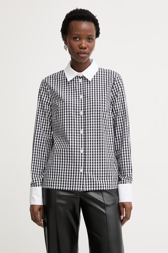 Morgan koszula damska bawełniana czarny CVICHY