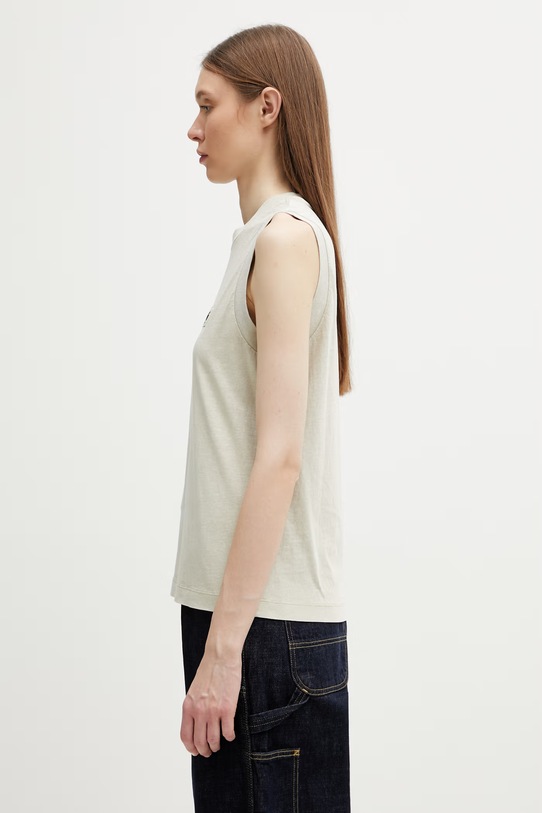 Carhartt WIP W' Nelson A-Shirt top in cotone da donna I034514.3IOGD beige SS26