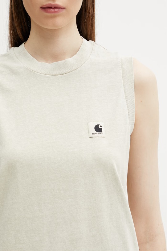 Carhartt WIP W' Nelson A-Shirt top in cotone da donna beige I034514.3IOGD