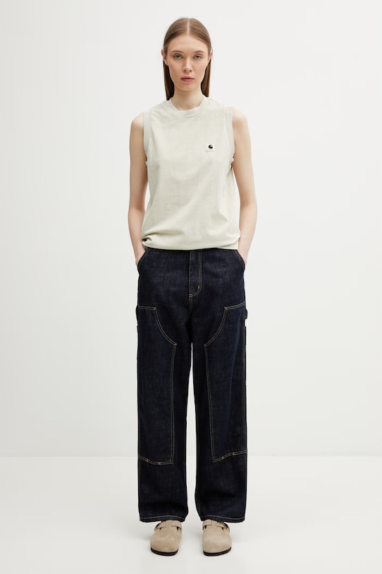 Carhartt WIP W' Nelson A-Shirt top in cotone da donna I034514.3IOGD beige