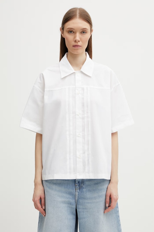 Carhartt WIP W' S/S Belmont Shirt koszula bawełniana damska biały I036277.02XX