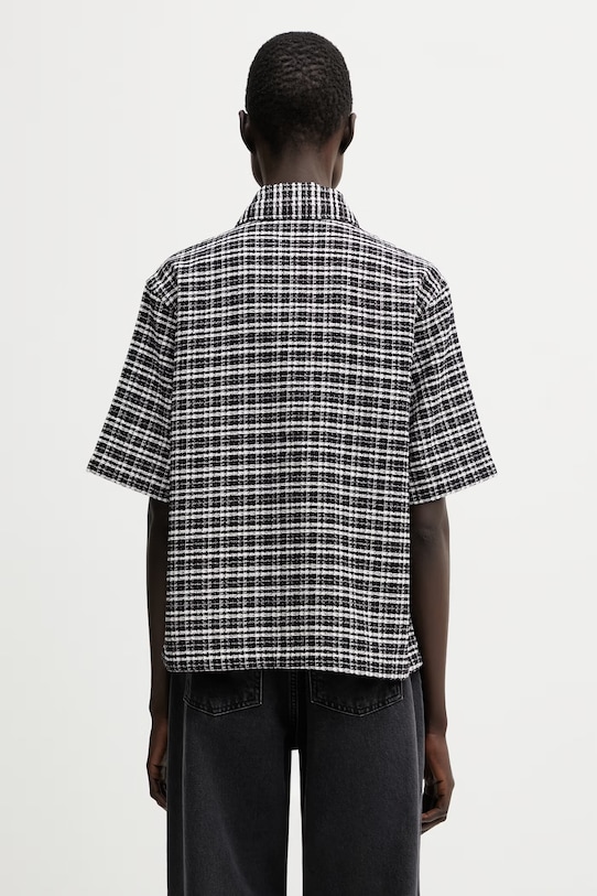 Odzież Carhartt WIP W' S/S Michigan Shirt koszula bawełniana damska I036261.3JOXX czarny