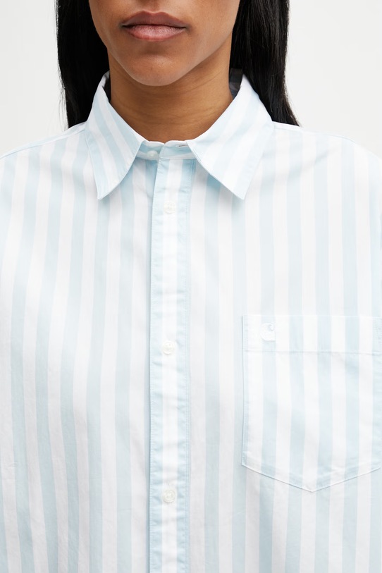 Carhartt WIP W' L/S Royce Shirt koszula bawełniana damska niebieski I036699.3JTXX