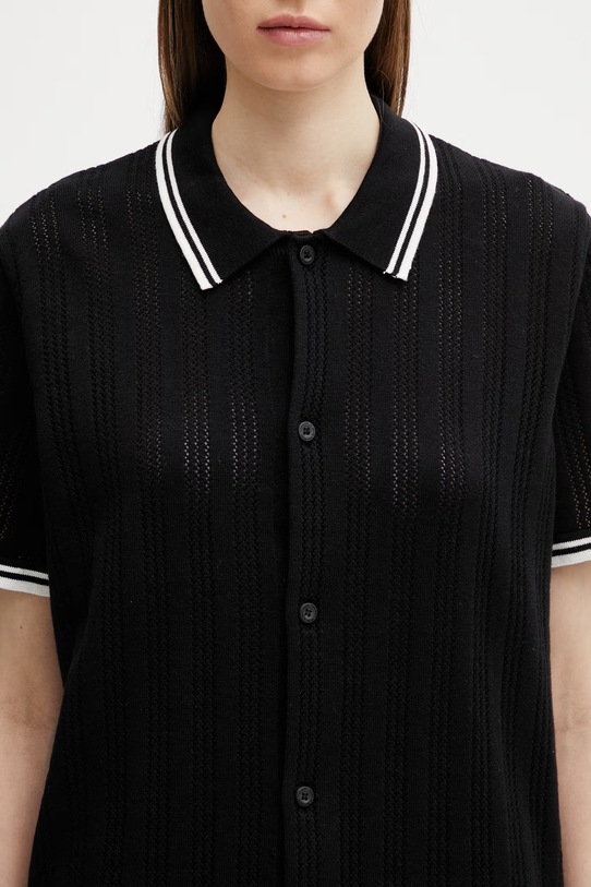 Carhartt WIP W’ S/S Ramsey Knit Shirt koszula bawełniana męska czarny I036174.89XX