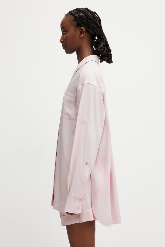 Sportmax Spxcocco košeľa z viskózy dámska 2612191022600 ružová SS26