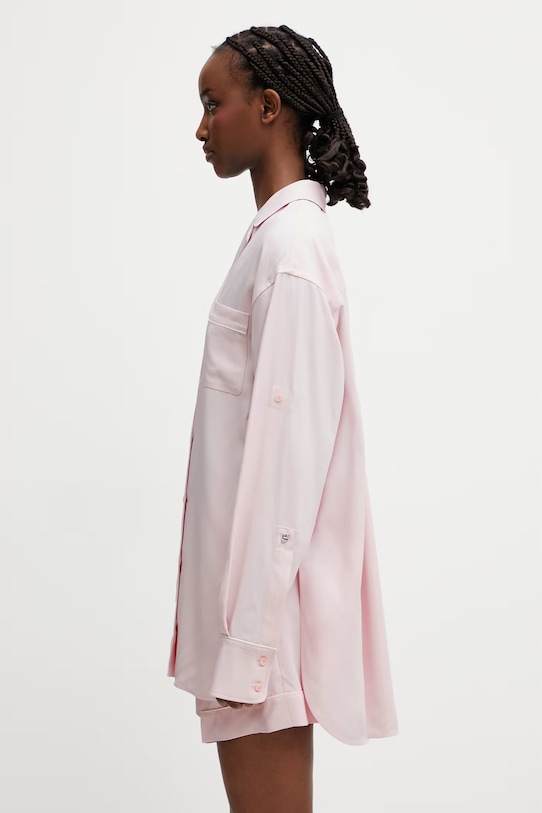 Sportmax Spxcocco košeľa z viskózy dámska 2612191022600 ružová SS26