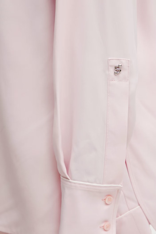 Sportmax Spxcocco košeľa z viskózy dámska ružová 2612191022600
