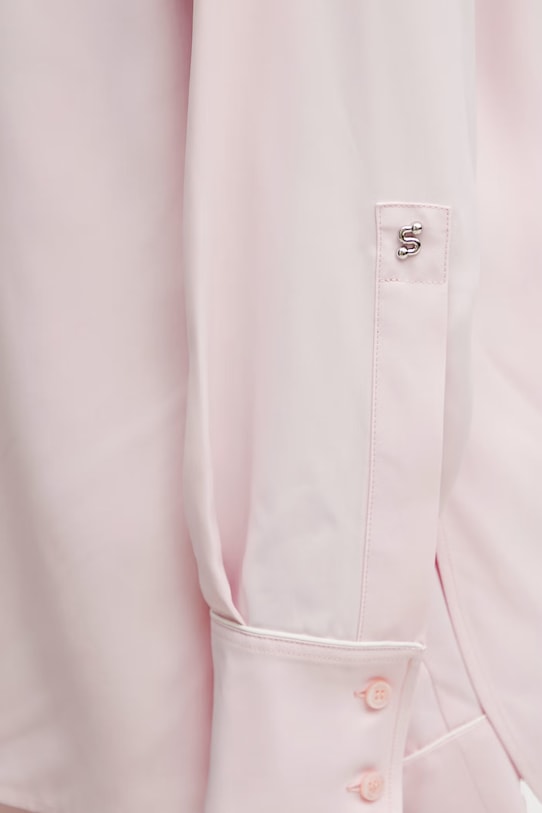 Sportmax Spxcocco košeľa z viskózy dámska ružová 2612191022600
