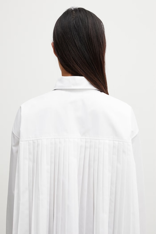 Sportmax Spxnespola koszula z bawełną damska biały 2612191031600