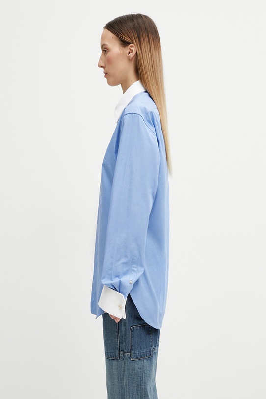 Wales Bonner Portrait koszula damska bawełniana US26SH07.CO02.400 niebieski SS26