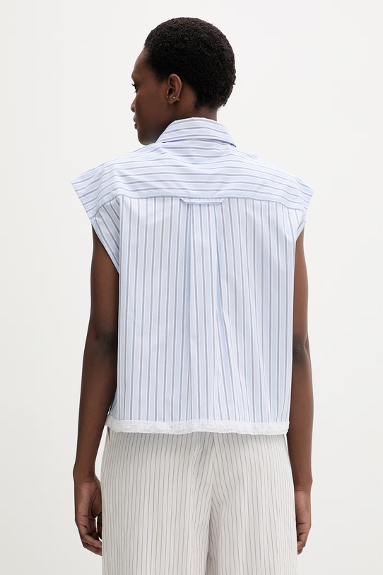 Odzież Isabelle Blanche koszula damska z bawełny IS26SS.C092.T021 niebieski