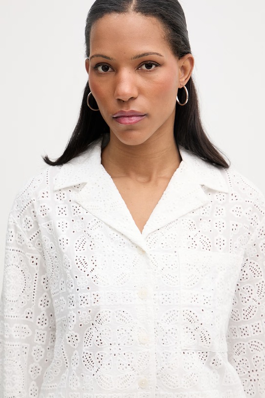 Isabelle Blanche koszula damska bawełniana beżowy IS26SS.C120.T018