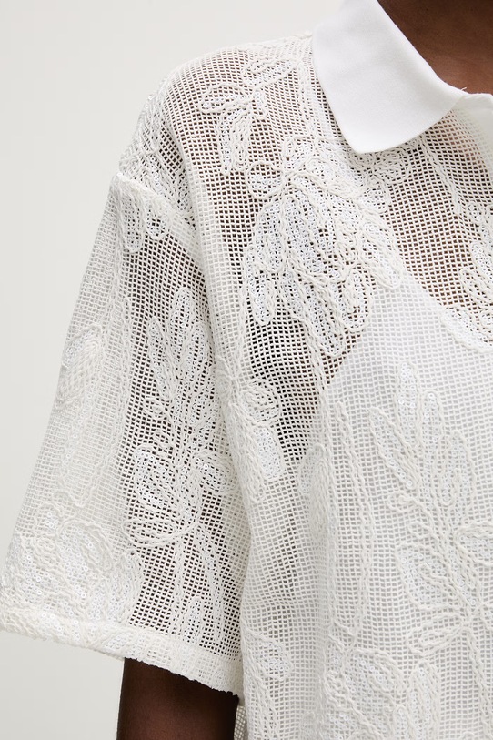 Isabelle Blanche polo damskie bawełniane IS26SS.C162.T016 beżowy