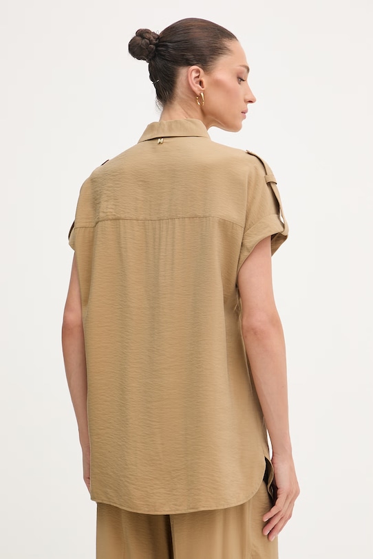 Odzież Lola Casademunt bluzka damska z wiskozą MS2615036 beżowy