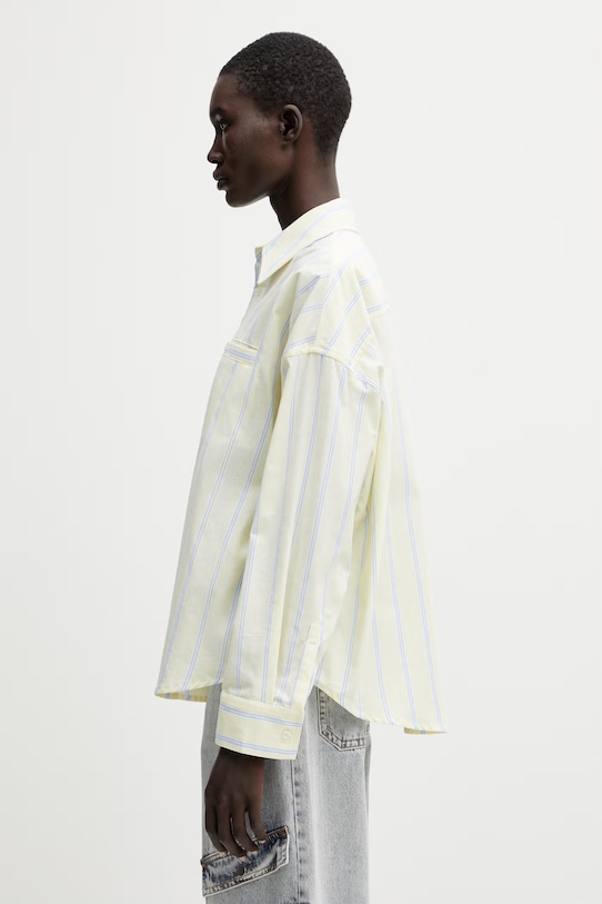 WRSTBHVR Tavi cămașă din bumbac pentru femei U4026SB.3324 galben SS26