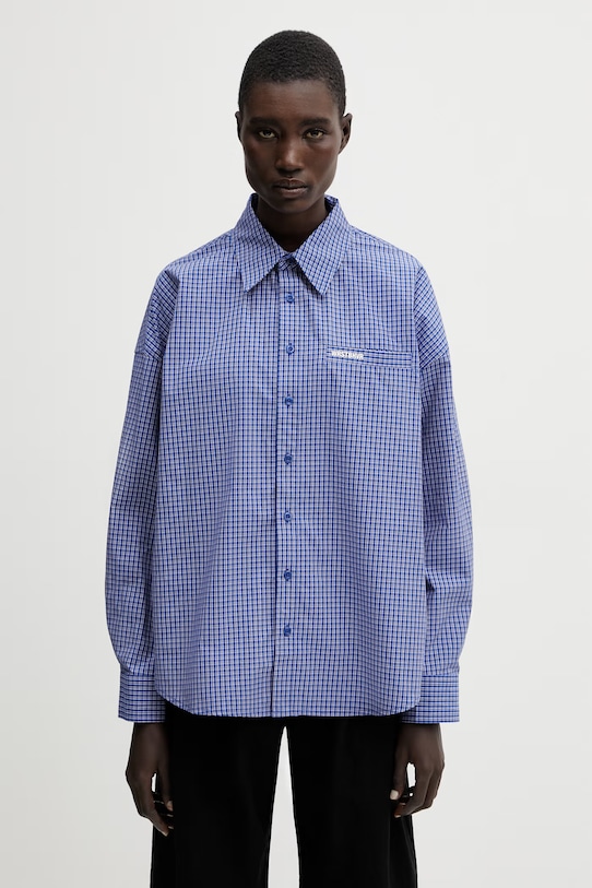 WRSTBHVR Tavi cămașă din bumbac pentru femei violet U4026SB.3324