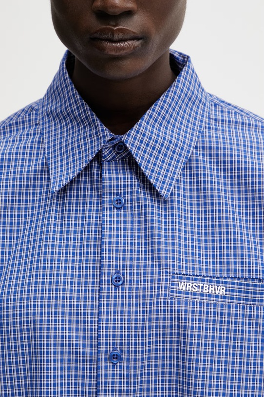 WRSTBHVR Tavi cămașă din bumbac pentru femei violet U4026SB.3324