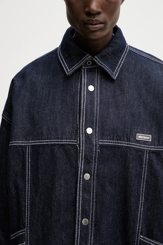 WRSTBHVR Leandra camicia in jeans da donna blu navy U4026SB.3330