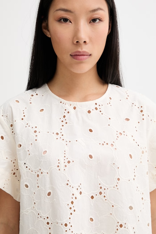 Marimekko halenka dámská bavlněná béžová 095644