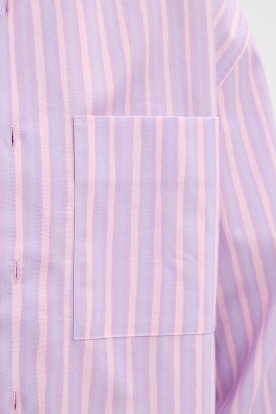 Marimekko πουκάμισο Γυναικείο βαμβακερό 095436 μωβ