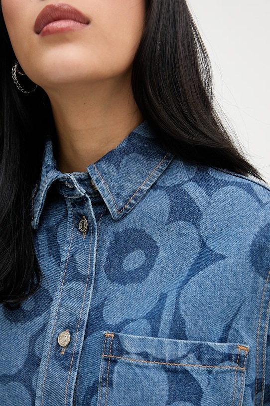 Marimekko košile dámská džínová 095426 modrá