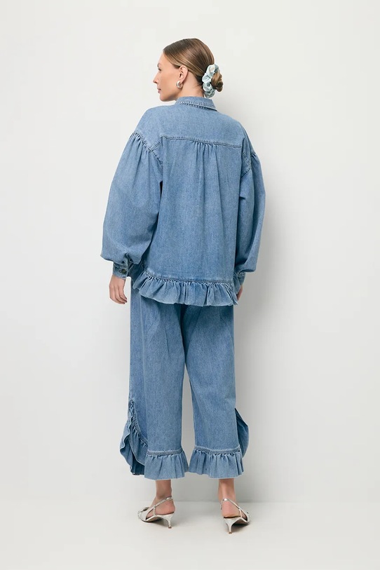 Odzież BIZUU koszula damska jeansowa FALBI FALBI.NIEBIESKI niebieski