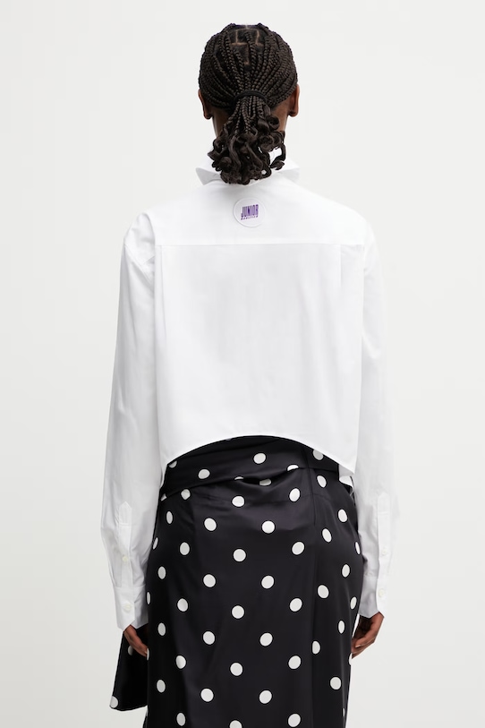 Abbigliamento Jean Paul GAULTIER camicia in cotone da donna 26.02.W.ST059.C070.01 bianco