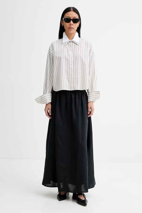 rag & bone košeľa dámska bavlnená Marin RA2M26SSMSW béžová SS26