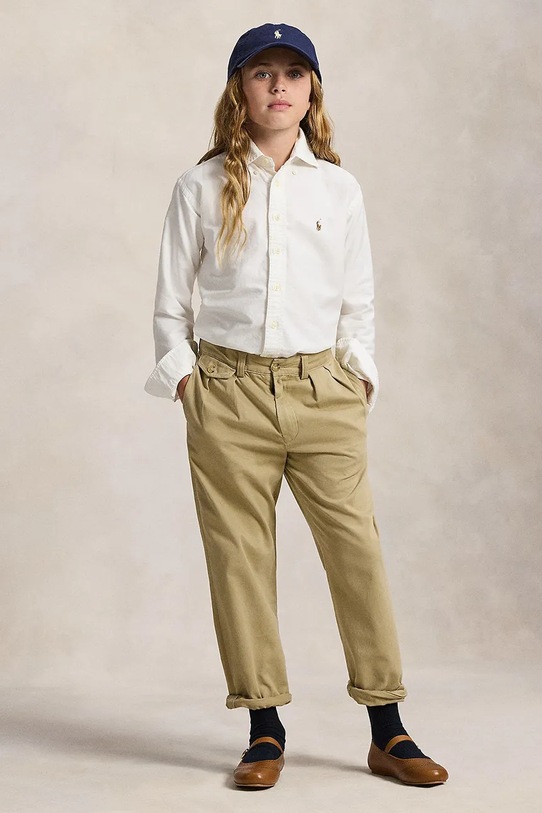 Polo Ralph Lauren koszula bawełniana dziecięca biały 313929954004