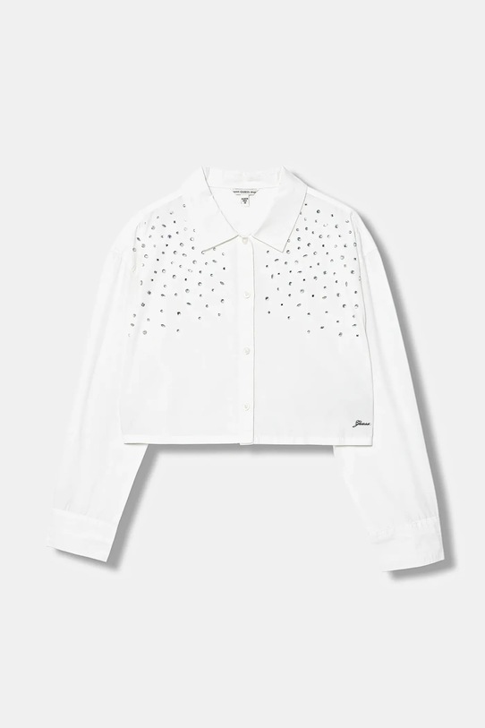 Guess koszula bawełniana dziecięca casual biały J6RH00.WBHQ1.PPY2