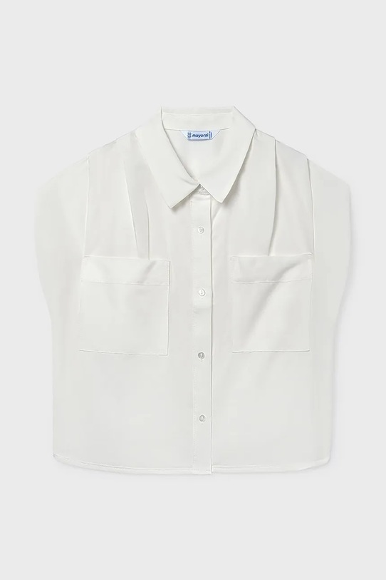 Mayoral koszula dziecięca bawełna biały 6158.8D.Junior.PPY2