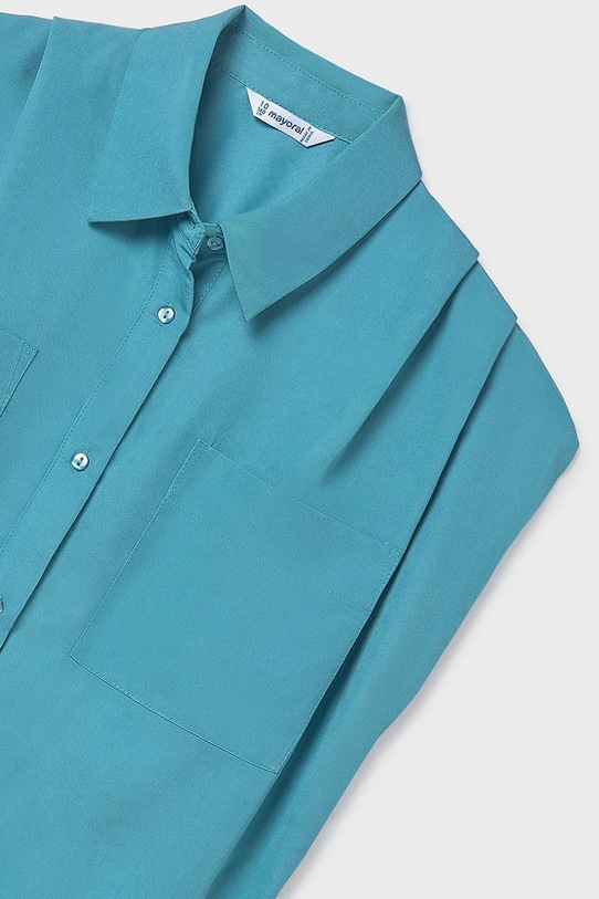 Детская рубашка Mayoral бирюзовый 6158.8D.Junior.PPY2