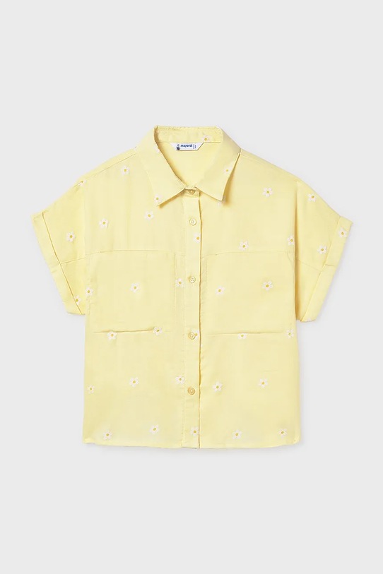 Dziewczynka Mayoral koszula dziecięca 6159.8F.Junior.PPY2 żółty