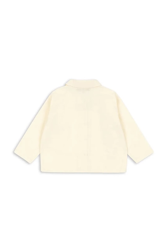 Dziewczynka Konges Sløjd koszula bawełniana dziecięca EVIA CHERRY SHIRT GOTS KS104795.PPY2 beżowy