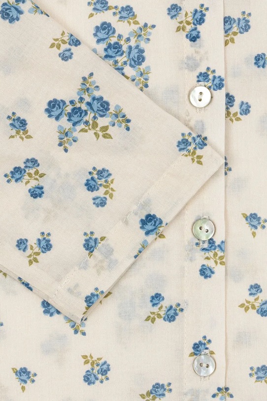 Дитяча бавовняна сорочка Konges Sløjd PACEY SHIRT GOTS бежевий KS105025.PPY2