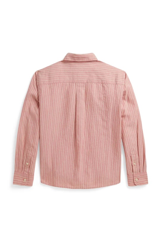 Polo Ralph Lauren koszula z dodatkiem lnu dziecięca 313A11983001 różowy SS26