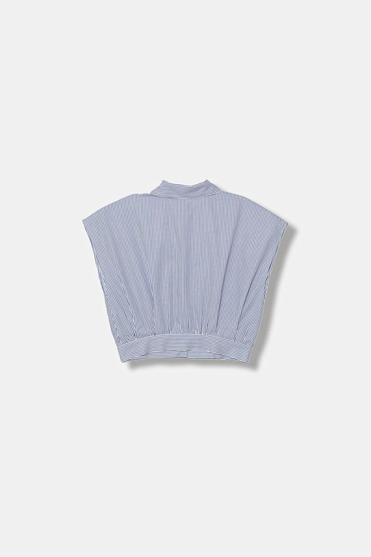 Παιδικό βαμβακερό πουκάμισο Elisabetta Franchi EFCA281.0.CR025.140.158 μπλε SS26