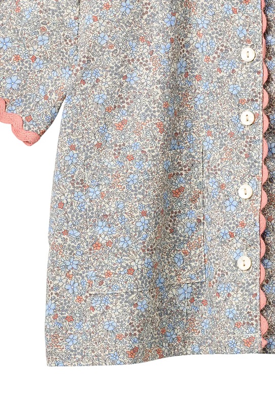 Dziewczynka Wheat koszula bawełniana dziecięca 0616.223.GOTS niebieski