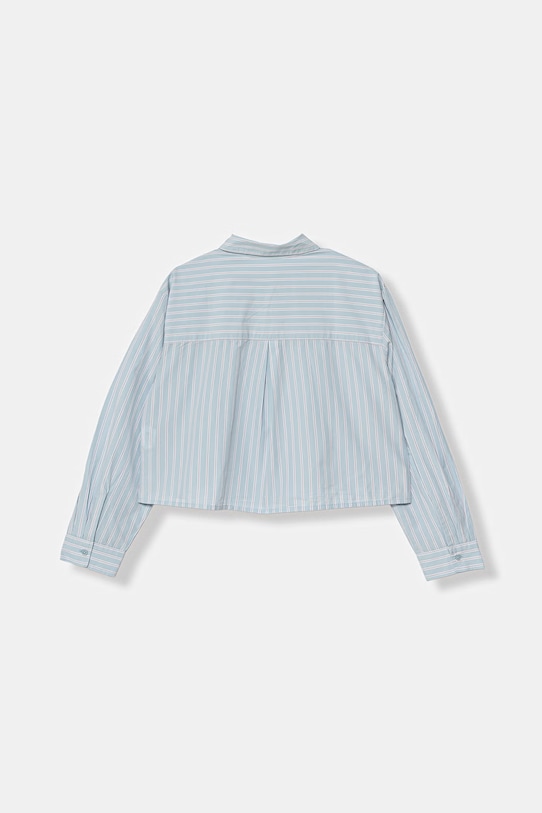 United Colors of Benetton koszula dziecięca bawełniana 50N7CQ04N.G.Stagionale niebieski SS26